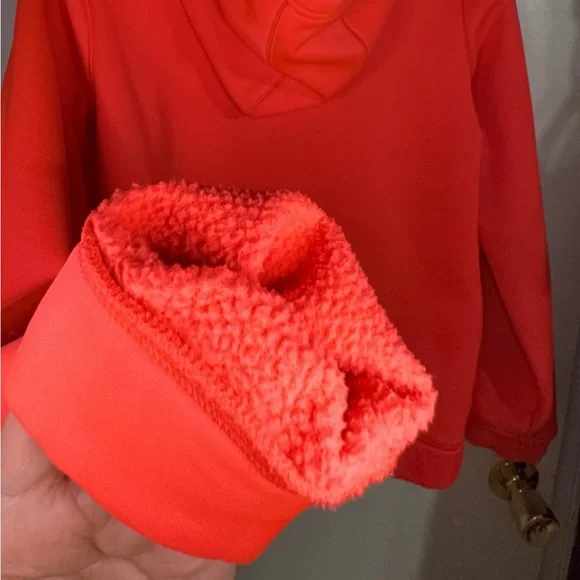 Under Armour Electric Crimson Color Sweater W/ A Hoodie - Picture 4 of 4
